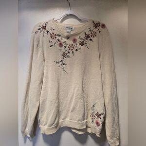 Alfred Dunner Beige Knit Top